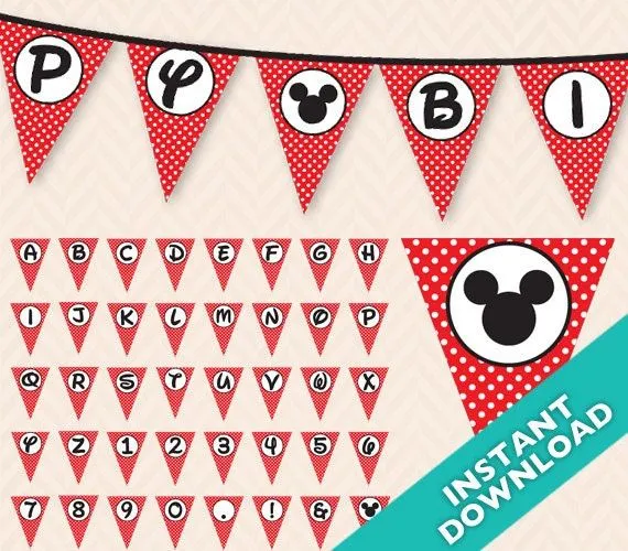 Letras de Mickey Mouse - Imagui