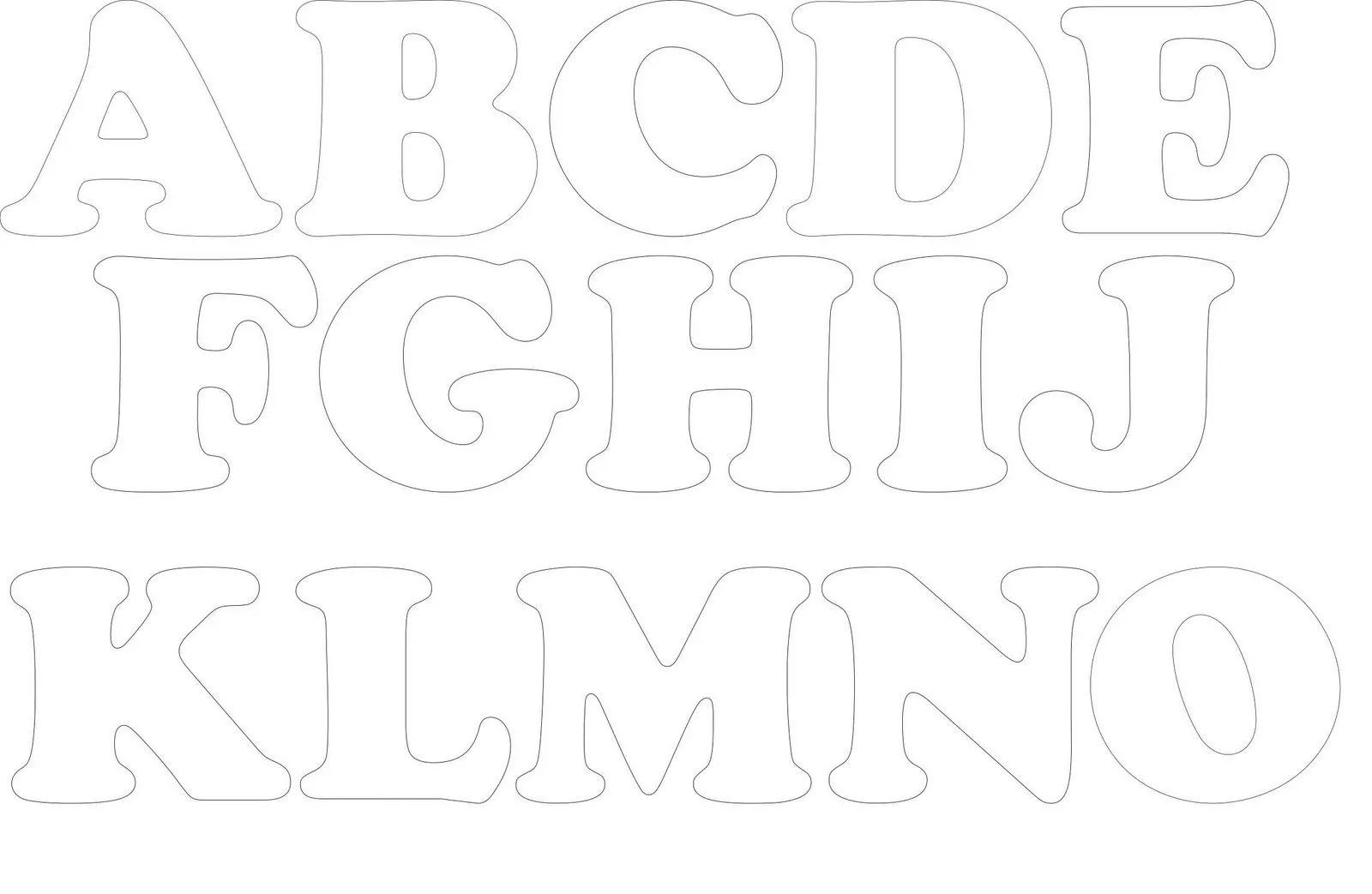 Letras de feltro moldes - Imagui