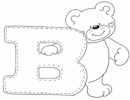 Letras gordas para colorear - Imagui