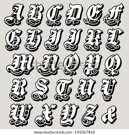 Letras goticas para copiar - Imagui