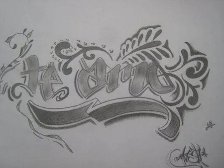 Letras graffiti te amo - Imagui