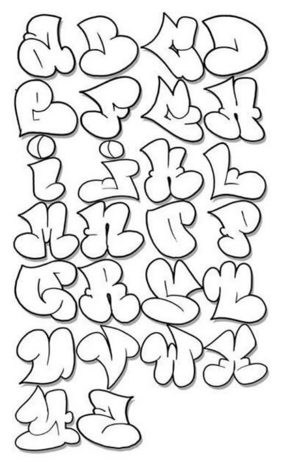 Letras graffiti bombing abecedario - Imagui Letras graffiti bombing abecedario - Imagui