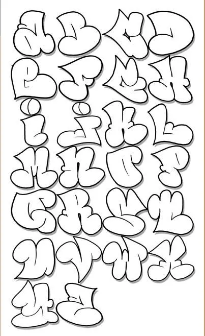 Letras de graffitis 3D - Imagui