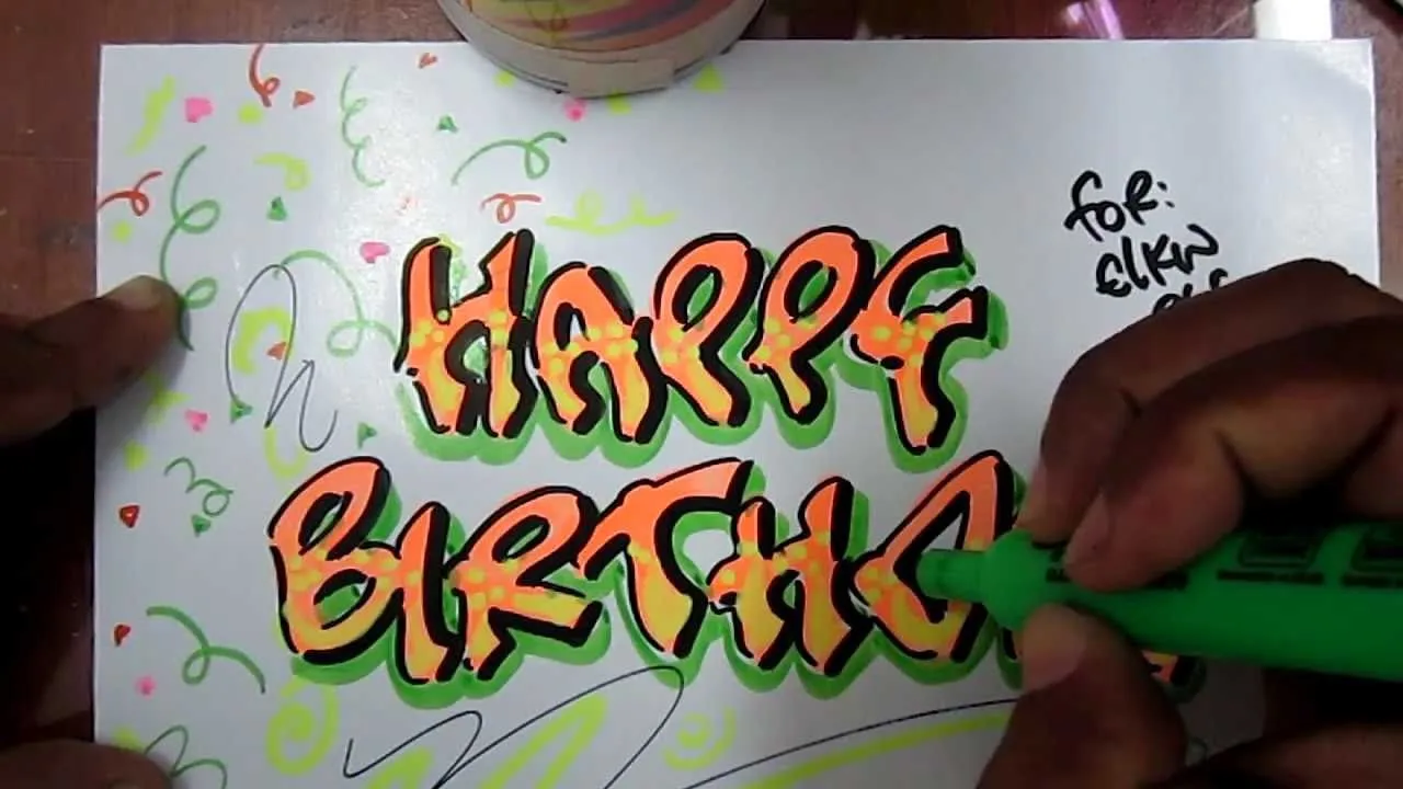Letras de feliz cumpleaños en foami - Imagui