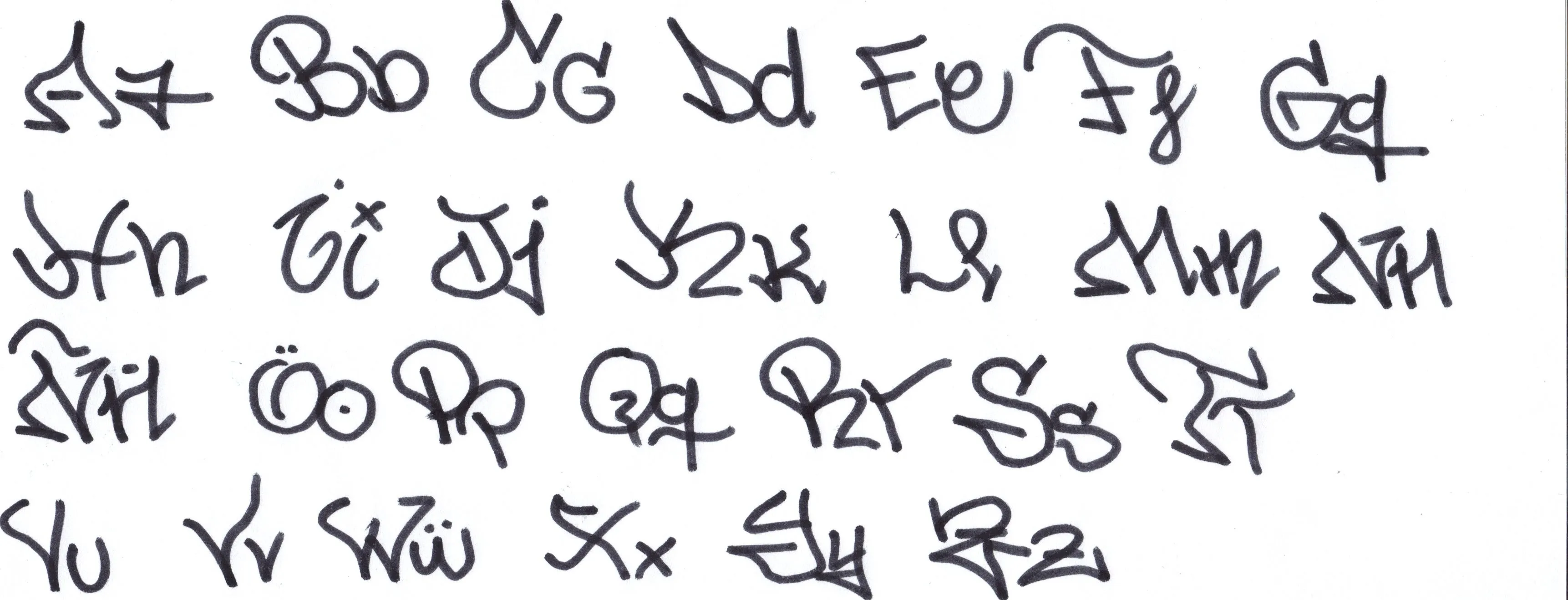 dibuja letras modernas - Taringa!
