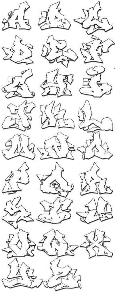 Letras de graffitis en bomba - Imagui