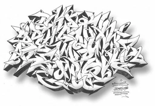 Letras wild style abecedario - Imagui