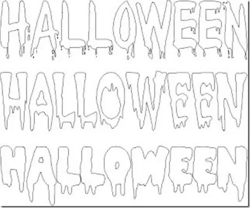 letras halloween para colorear | JUGARYCOLOREAR letras halloween para colorear | JUGARYCOLOREAR