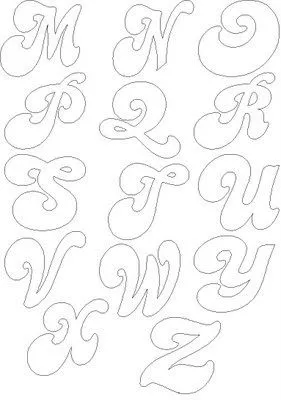 Letras para imprimir moldes - Imagui