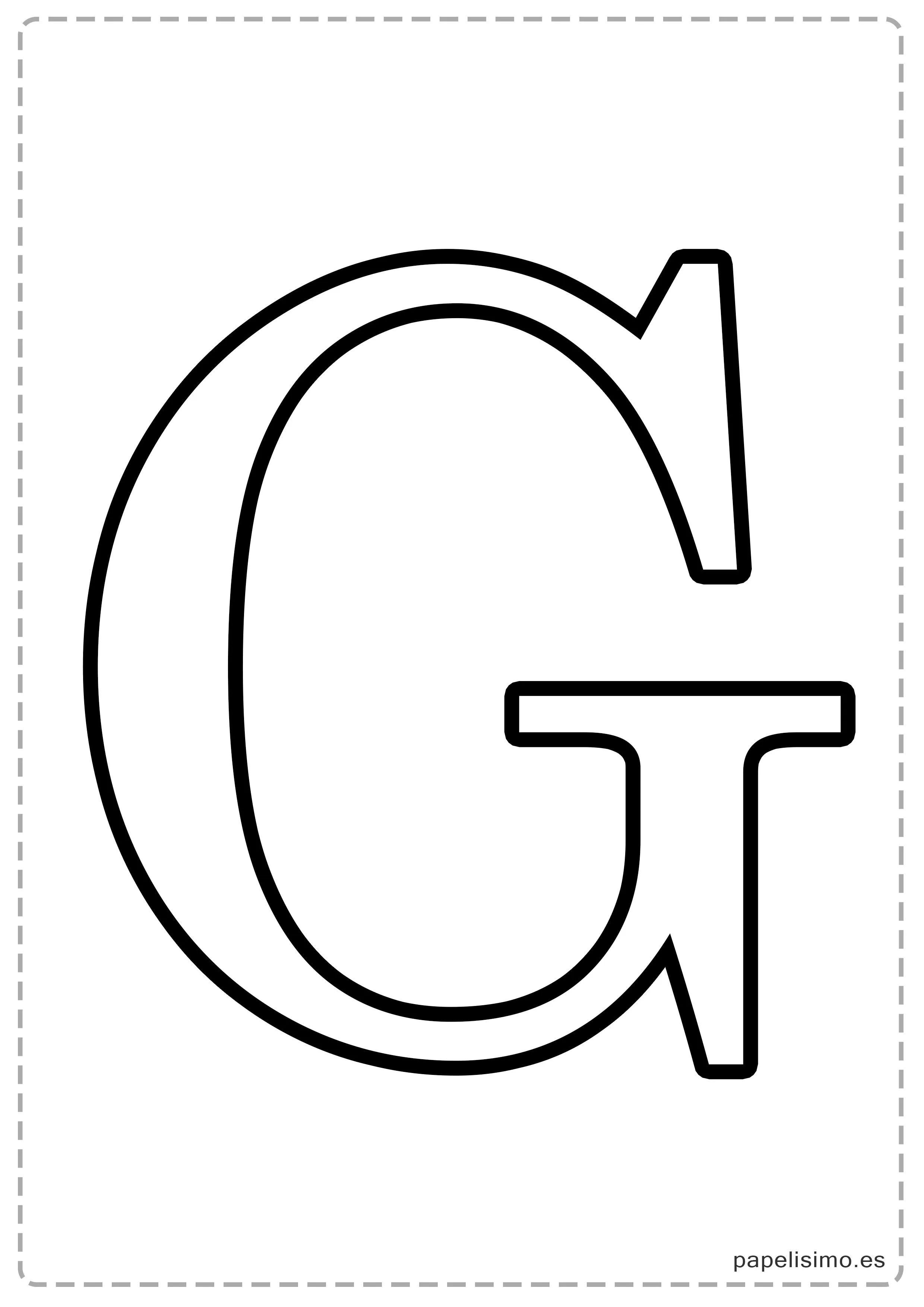 Letras grandes para imprimir - PAPELISIMO