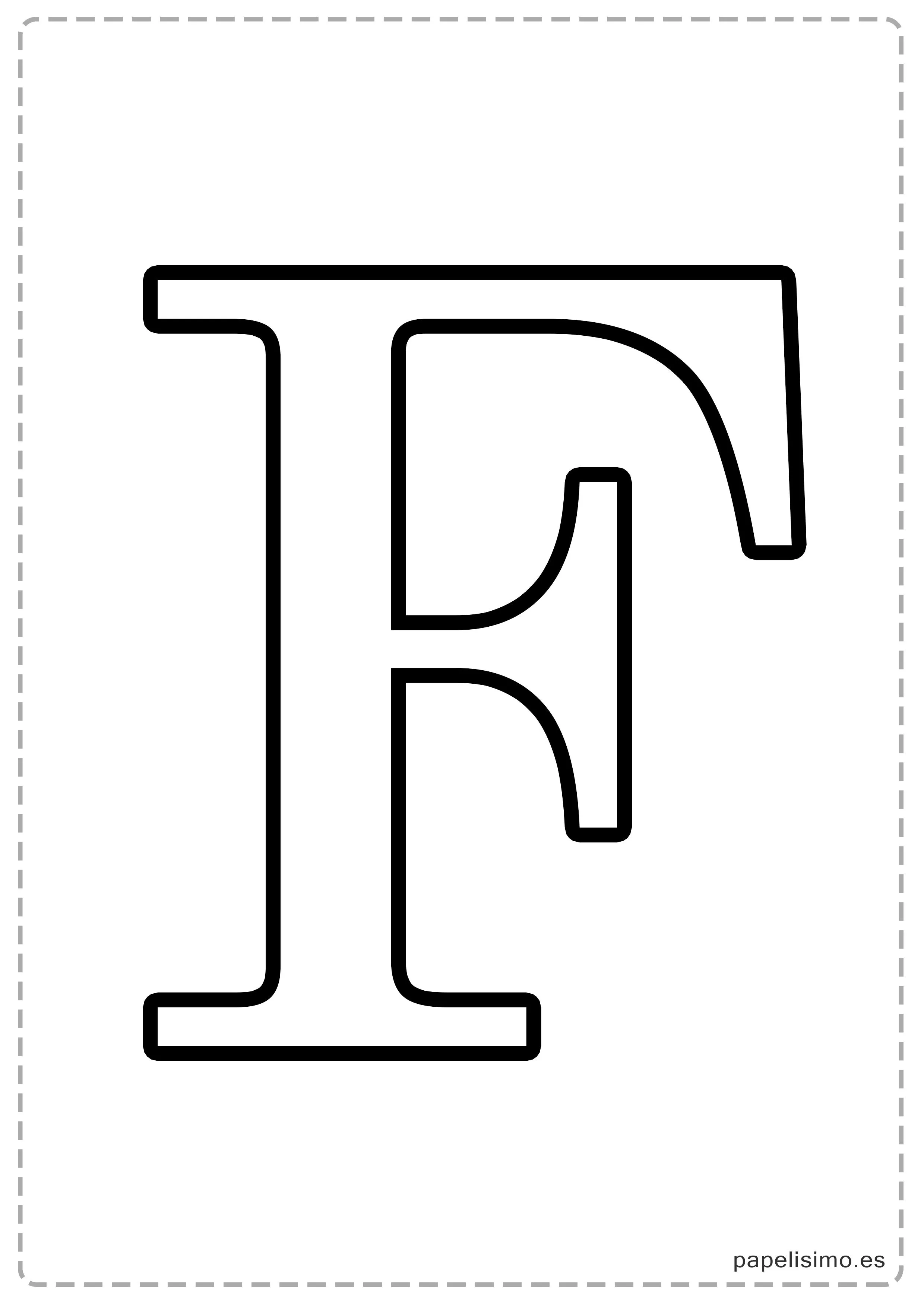 Letras grandes para imprimir | Papelisimo