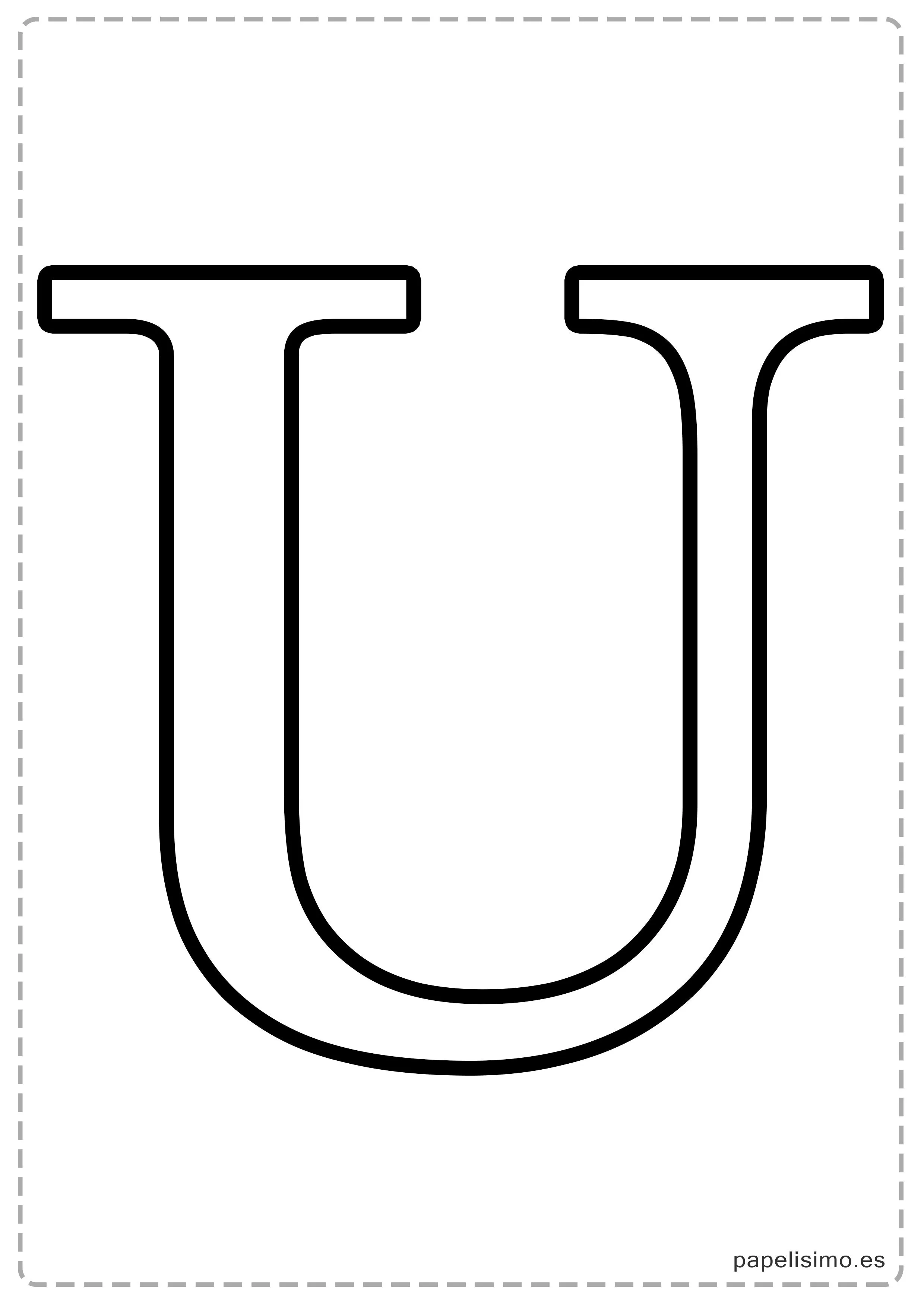 Letras grandes para imprimir | Papelisimo