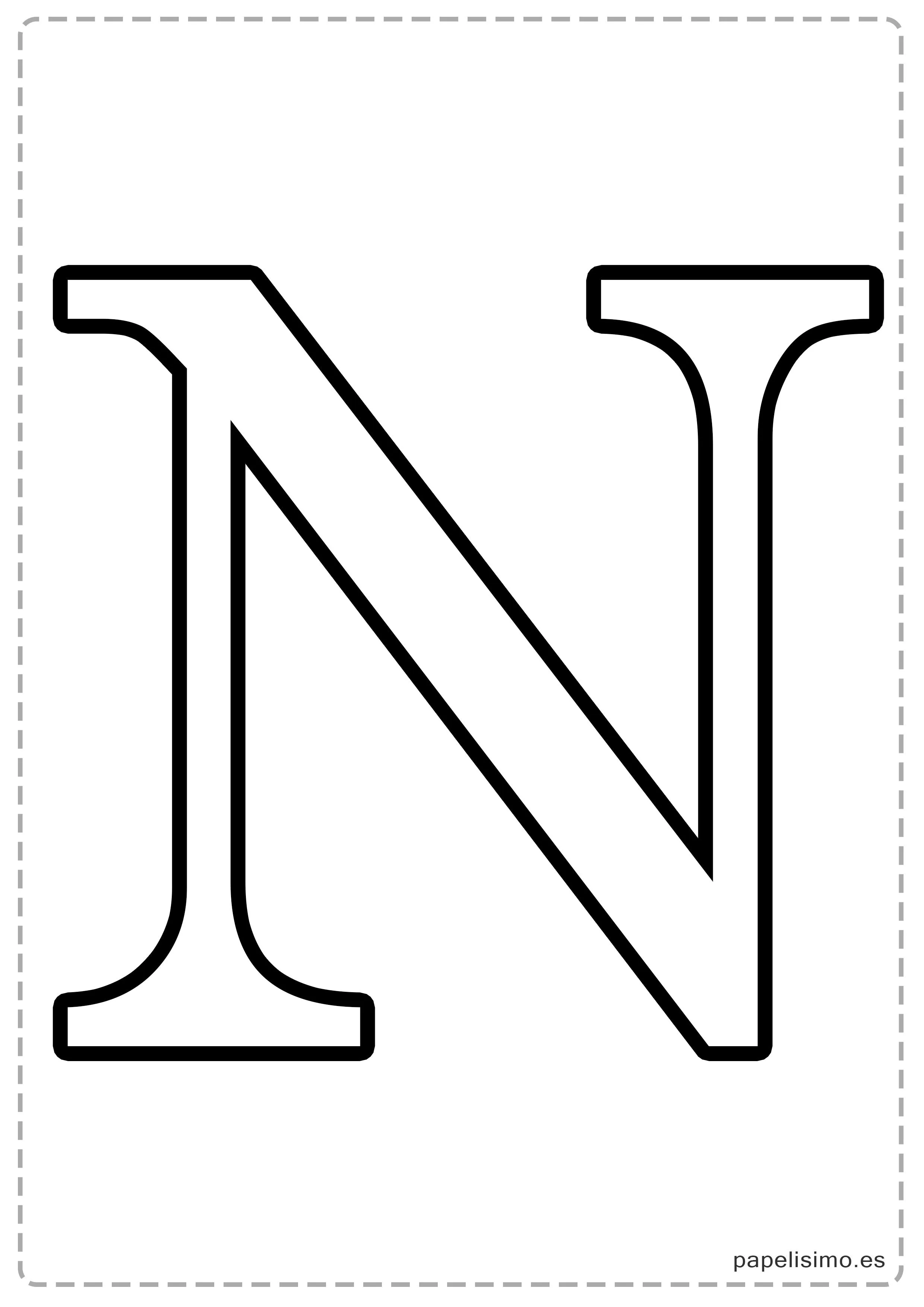 Letras grandes para imprimir | Papelisimo