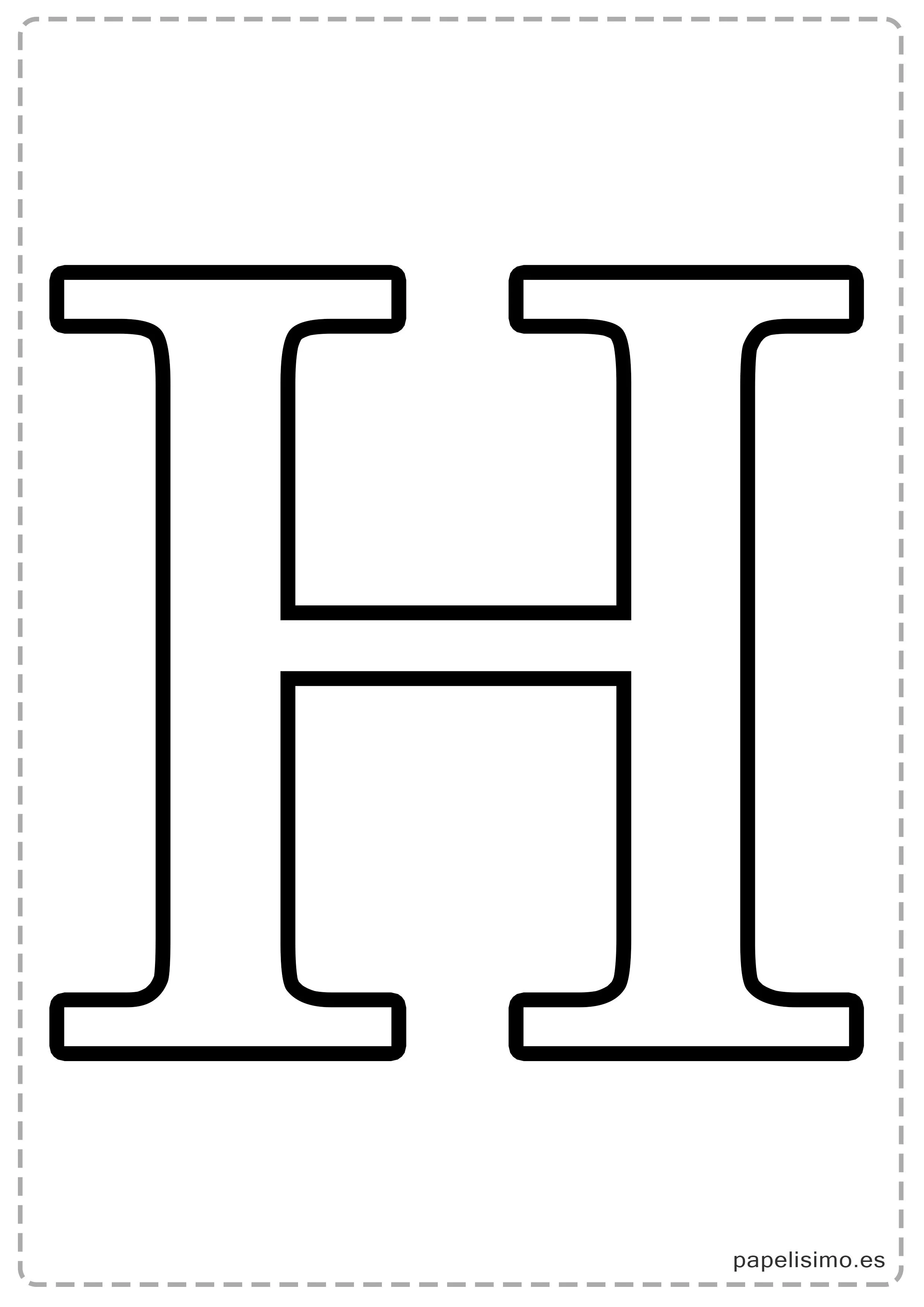 Letras grandes para imprimir | Papelisimo