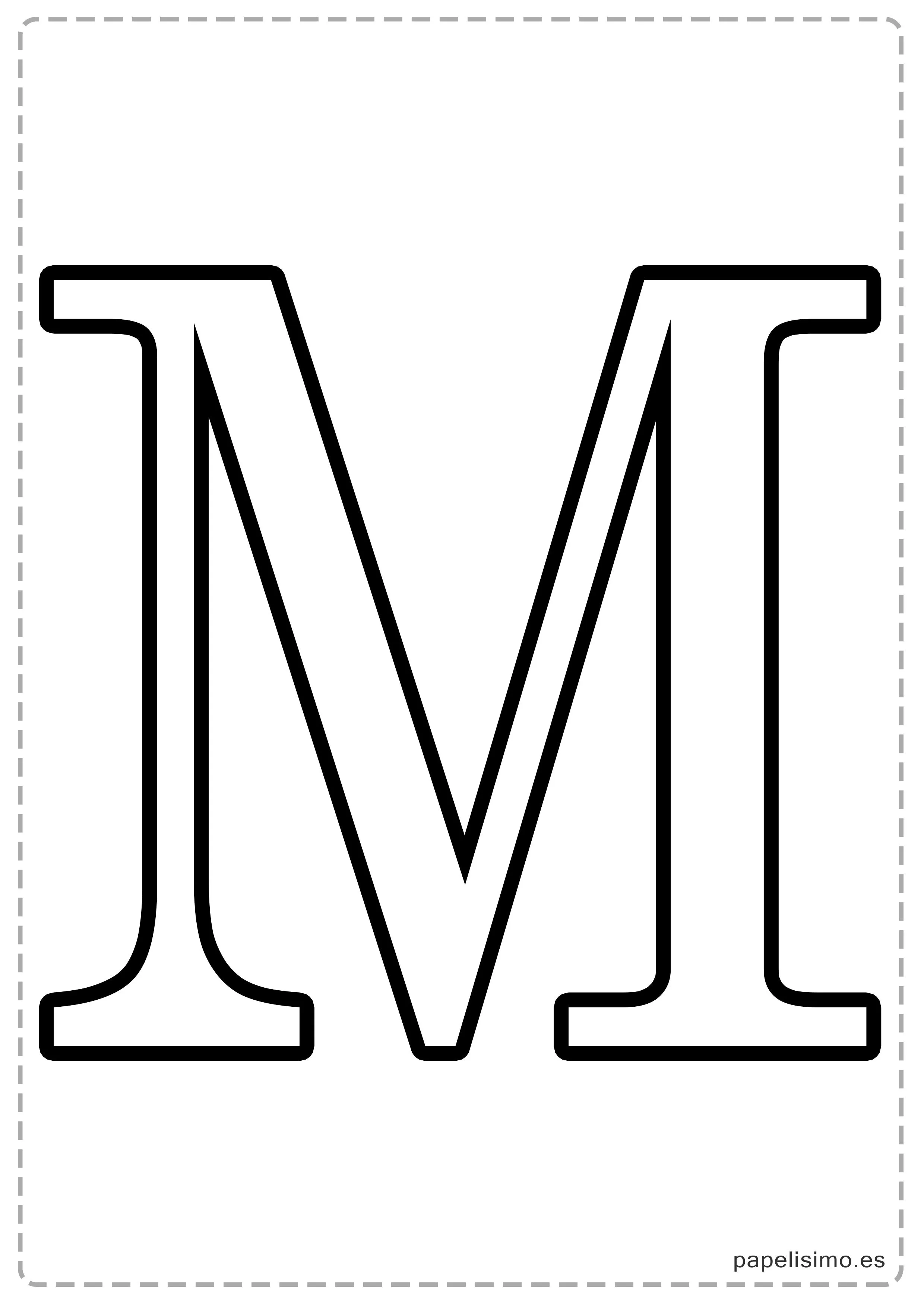 Letras grandes para imprimir | Papelisimo