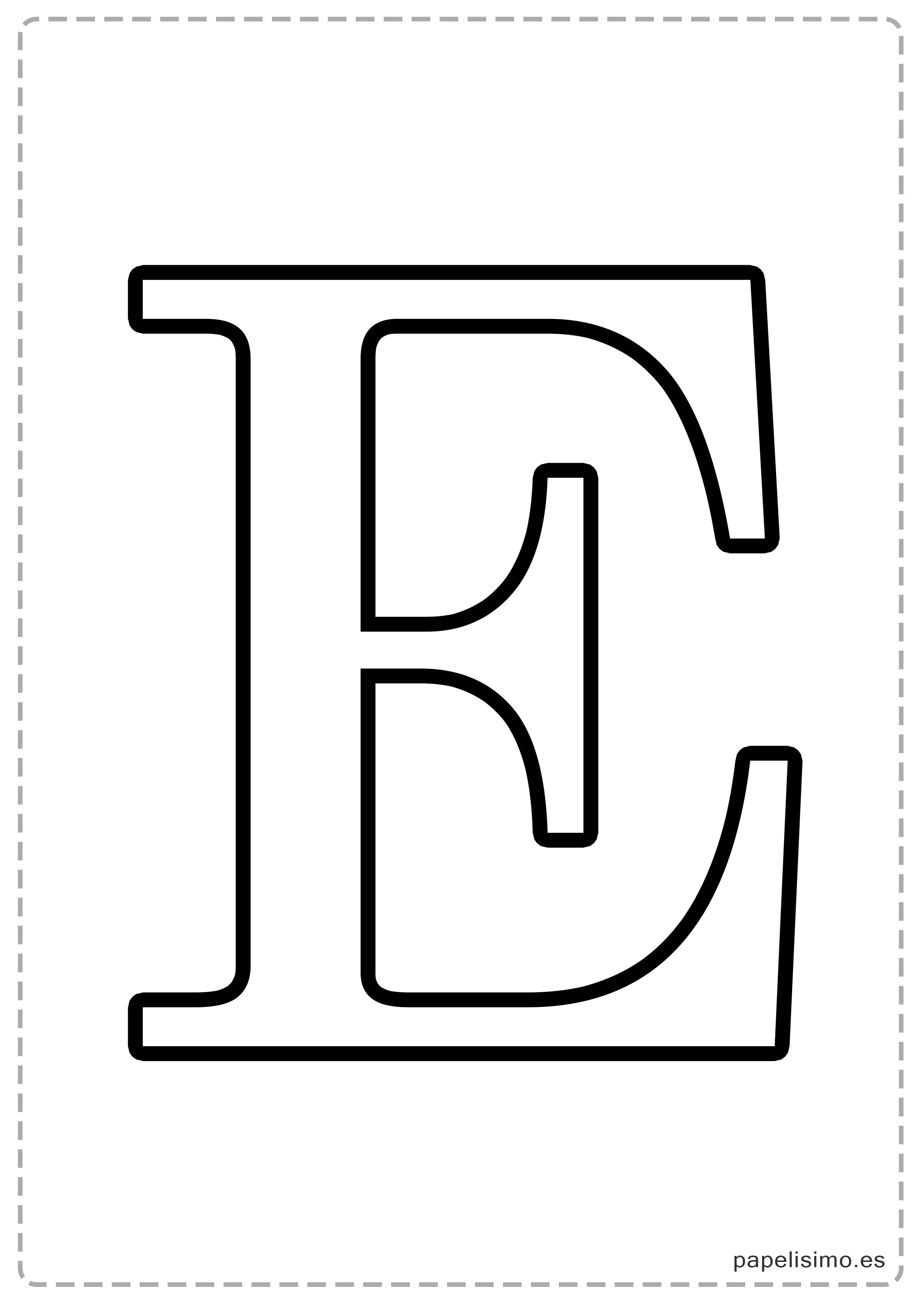 Letras grandes para imprimir | Papelisimo