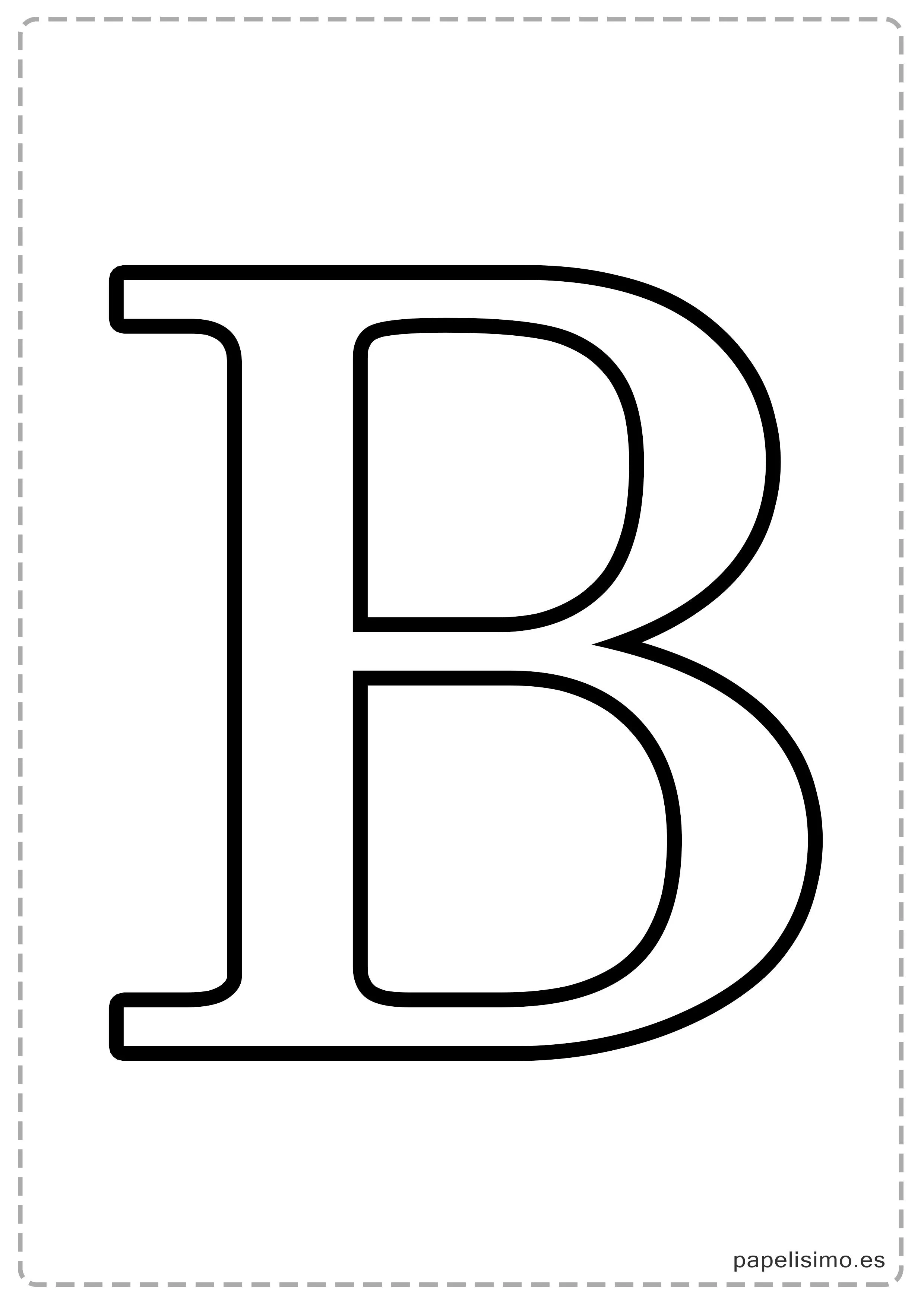 Letras grandes para imprimir | Papelisimo