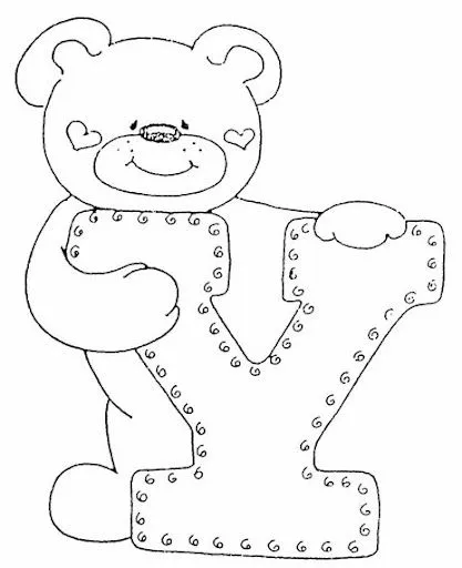LETRAS Y MAS LETRAS ABECEDARIOS DE OSITOS PARA PINTAR LETRAS Y MAS LETRAS ABECEDARIOS DE OSITOS PARA PINTAR