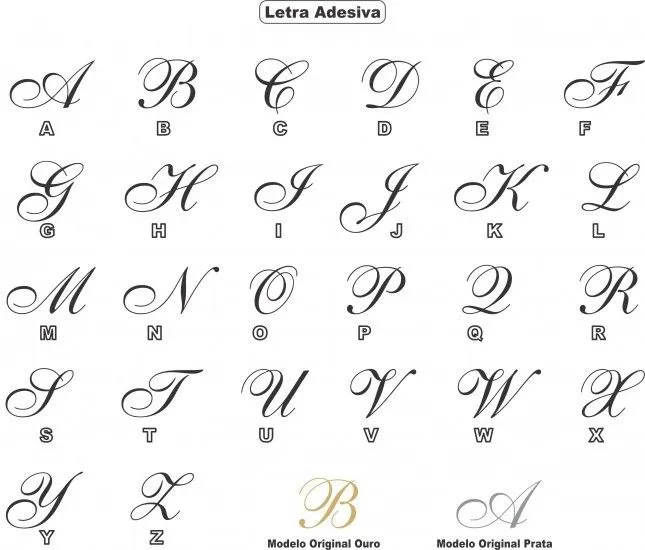 Letras lindas do alfabeto - Imagui