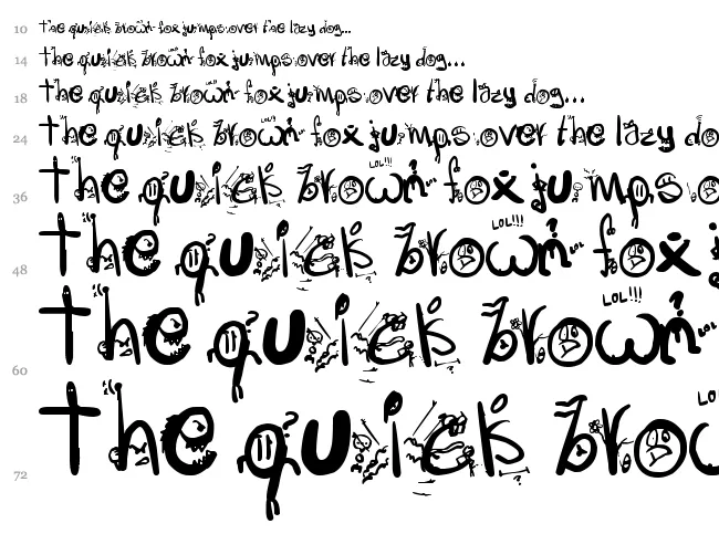 Letras Locas fuente , Fantasía - Dibujos animados fuentes ... Letras Locas fuente , Fantasía - Dibujos animados fuentes ...