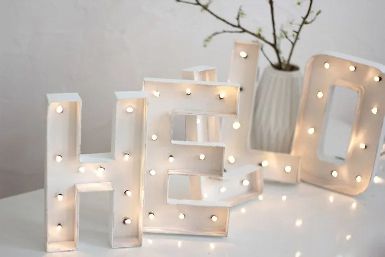 Cómo hacer unas letras luminosas en casa | muymolon Cómo hacer unas letras luminosas en casa | muymolon