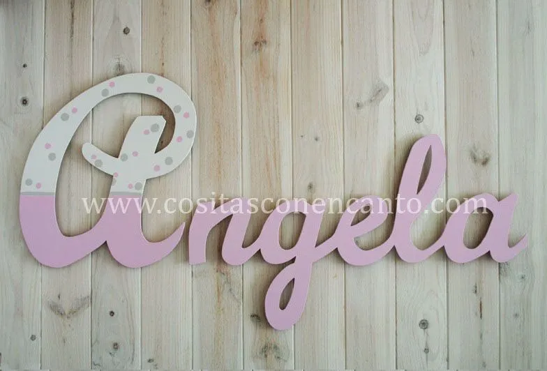 letras de madera decoradas | Cositas Con Encanto