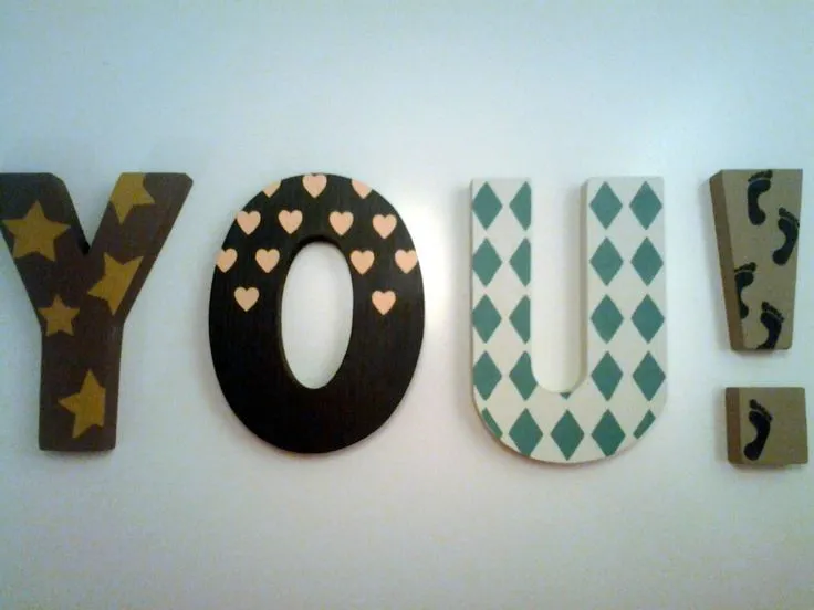 Letras de madera decoradas a mano | CRAFT | Pinterest