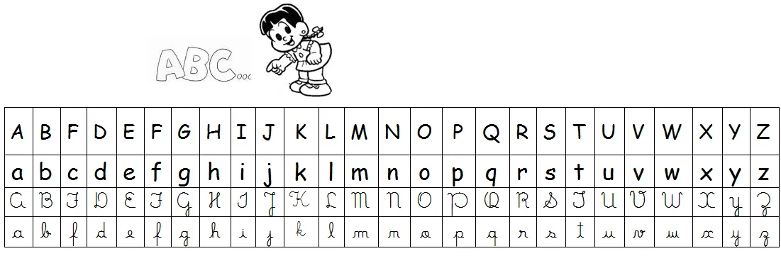 Letras manuscritas abecedario para imprimir - Imagui