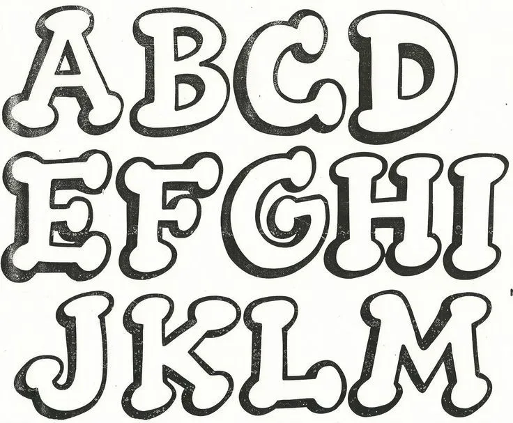 Letras Mayúsculas 1 | Moldes de Letras | Pinterest Letras Mayúsculas 1 | Moldes de Letras | Pinterest