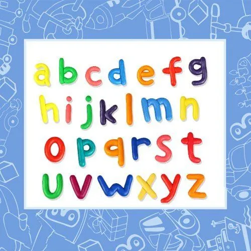 Letras en minúscula del alfabeto hechas con plastilina - Cómo ... Letras en minúscula del alfabeto hechas con plastilina - Cómo ...