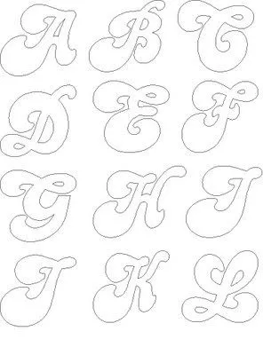 Molde para letras - Imagui