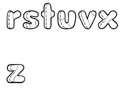 Moldes de letras mayusculas para imprimir y recortar - Imagui