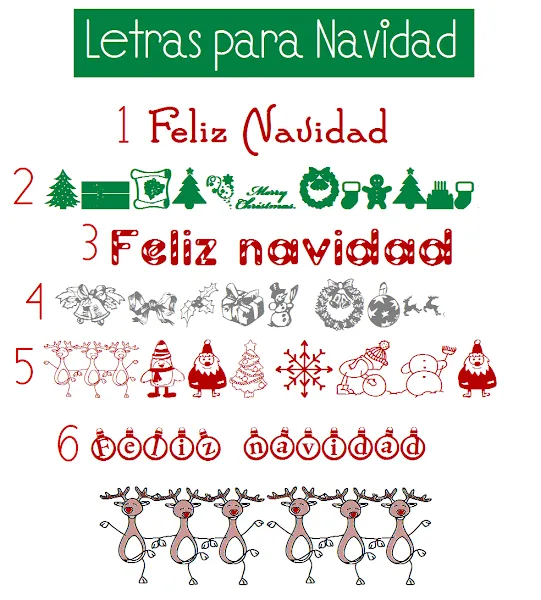 letras para navidad | Cocinar en casa es facilisimo.com