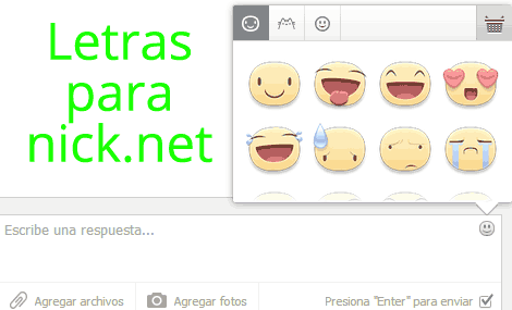 Letras para nick