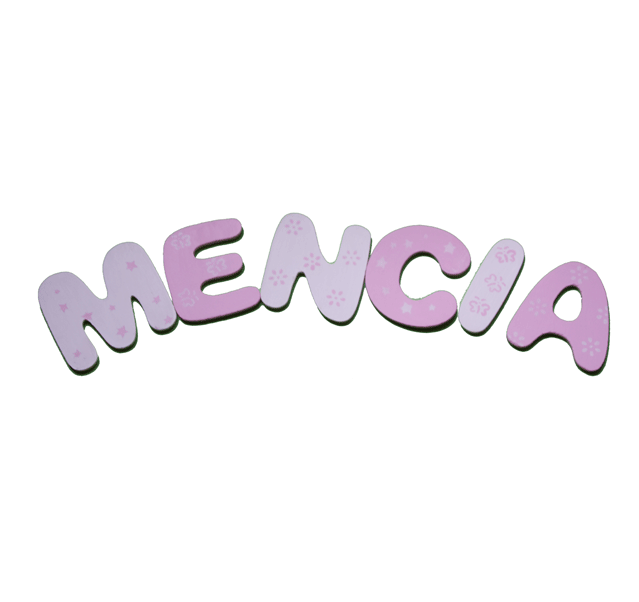 Letras de madera pintadas a mano | Blog de Cocholate.es