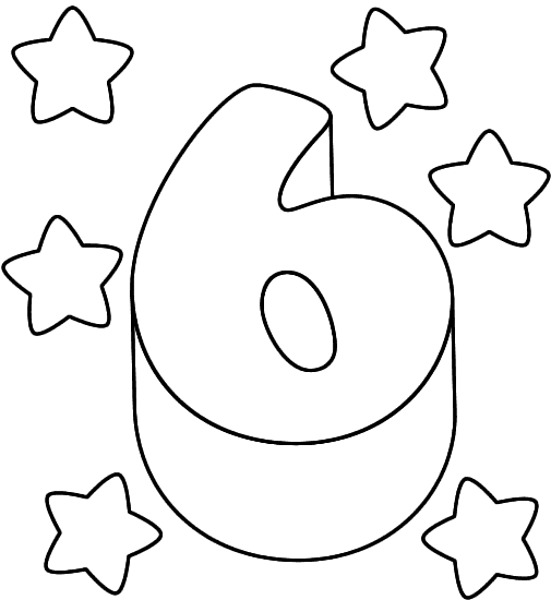 Letras y números para Colorear pagina 6