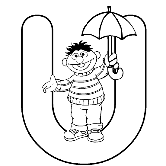 Letras y números para Colorear