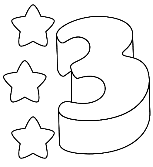 Letras y números para Colorear pagina 3