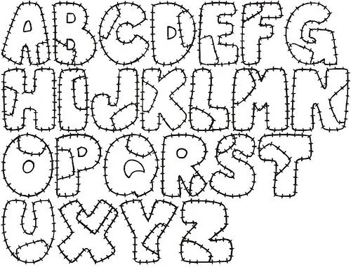 Molde de letras para Patchwork | Flickr - Photo Sharing! Molde de letras para Patchwork | Flickr - Photo Sharing!