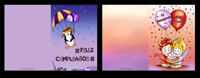 Entre letras y pinceles: Tarjetas de cumpleaños