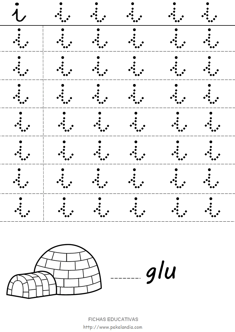 Letras punteadas para niños - Imagui