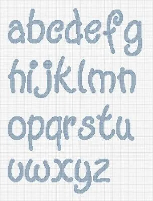 Letras en punto de cruz para baberos gratis - Imagui Letras en punto de cruz para baberos gratis - Imagui