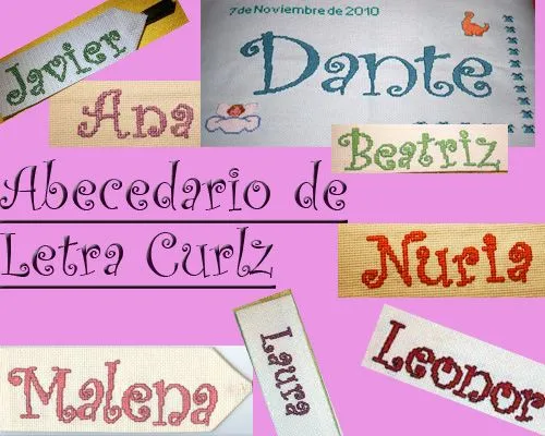 ABC Letra Curlz - Hilos para Bordar (DMC, Rosace, Anchor, Panda ... ABC Letra Curlz - Hilos para Bordar (DMC, Rosace, Anchor, Panda ...