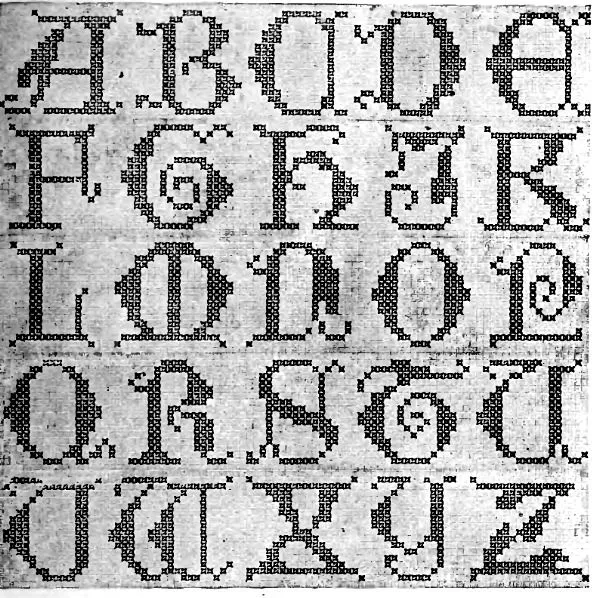 La bolsa de papel: Patrones clásicos de letras para punto de cruz