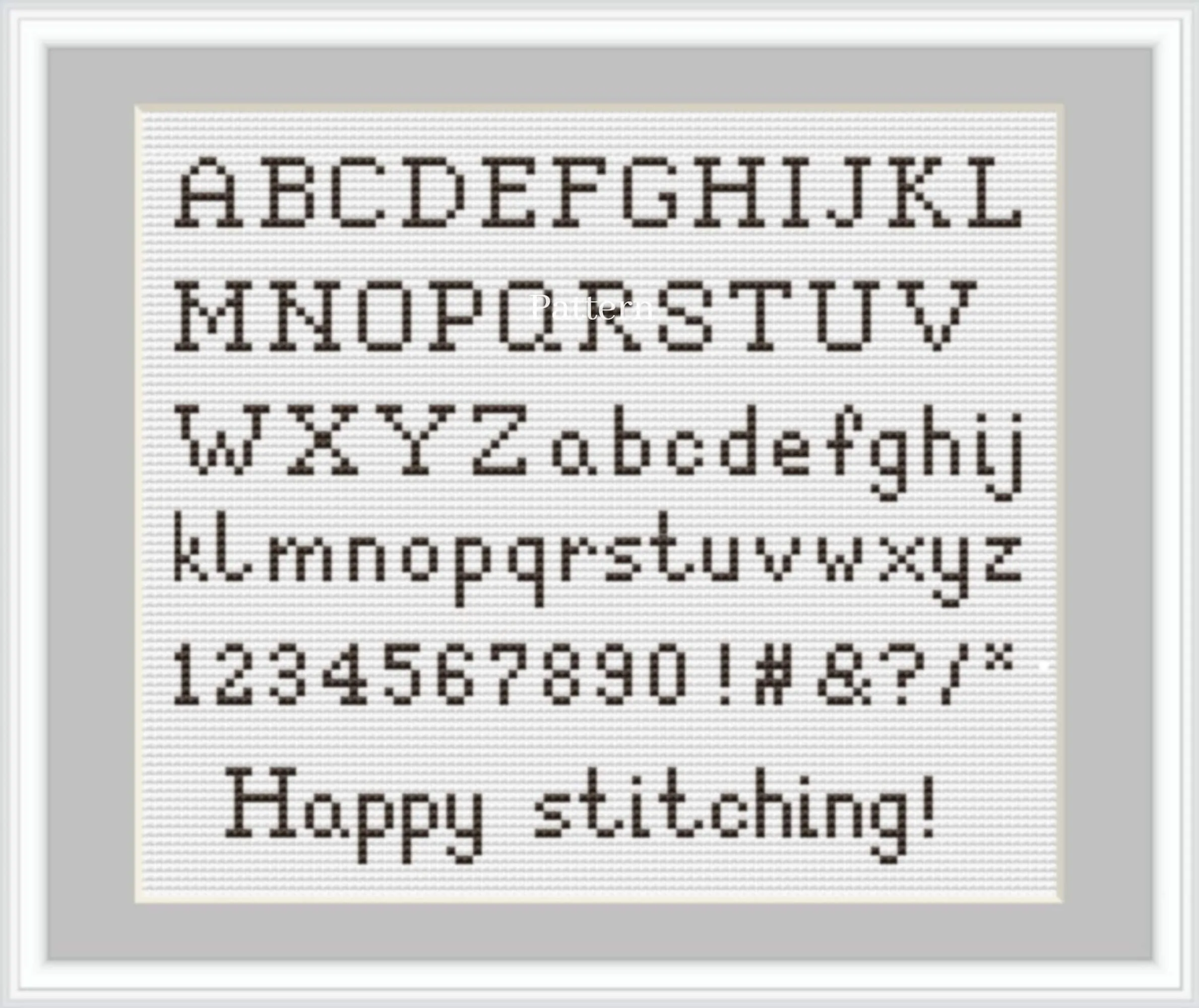 Letras de punto de cruz Patrón de alfabeto de punto de cruz - Etsy México Letras de punto de cruz Patrón de alfabeto de punto de cruz - Etsy México