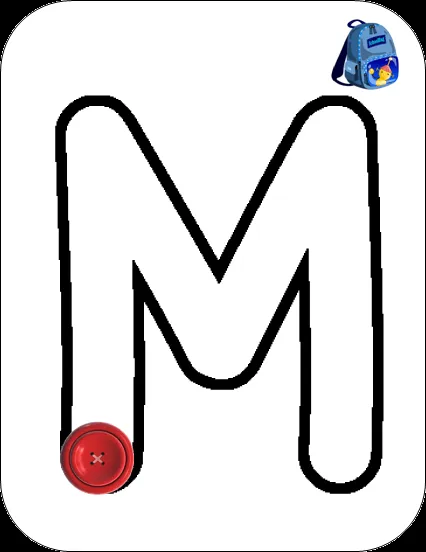 LETRAS PARA RELLENAR CON BOTONES
