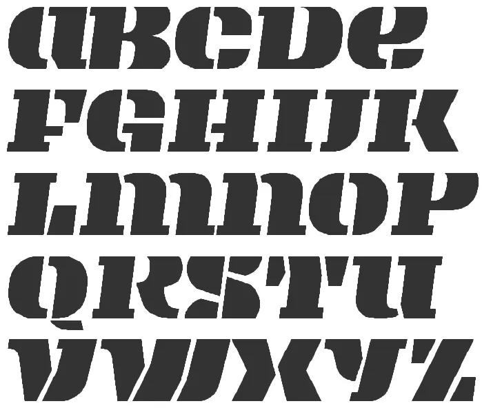 Letras para stencil - Imagui