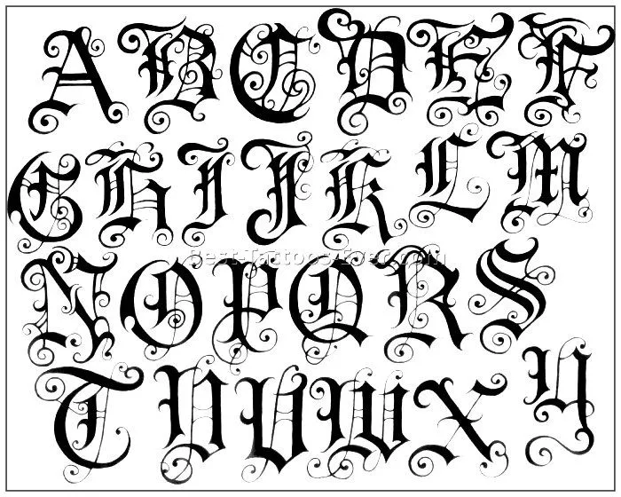 Letras para tatuajes: 60 fuentes 100% muy recomendadas! Letras para tatuajes: 60 fuentes 100% muy recomendadas!