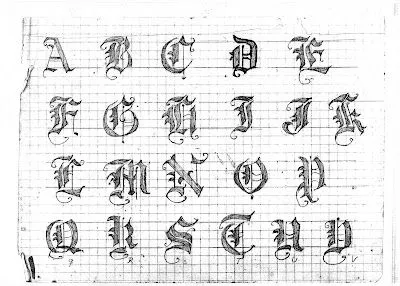 LETRAS EN TINTA CHINA