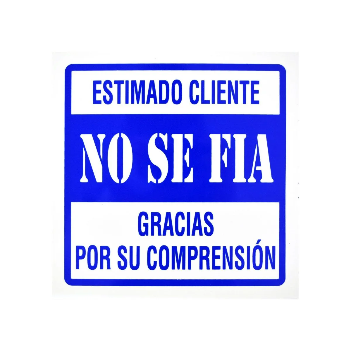 LETRERO DE ADVERTENCIA DE ESTIRENO CON ADHESIVO LETRERO DE ADVERTENCIA DE ESTIRENO CON ADHESIVO